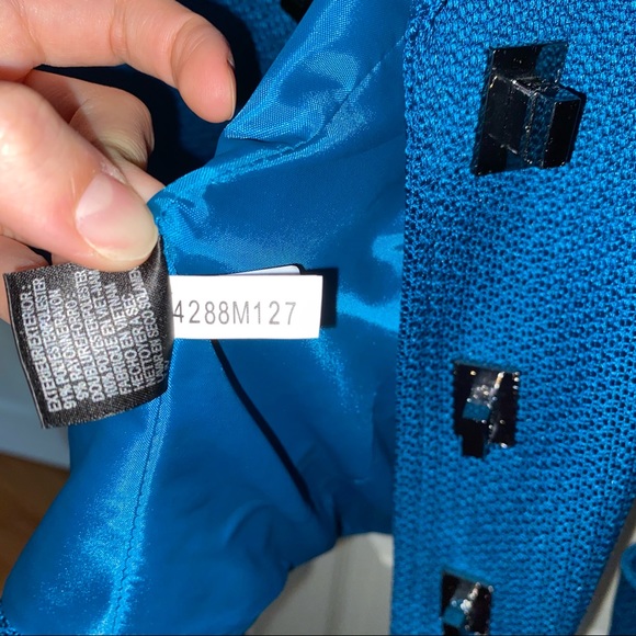Tahari Arthur S Levine Teal Blazer - Picture 6 of 10